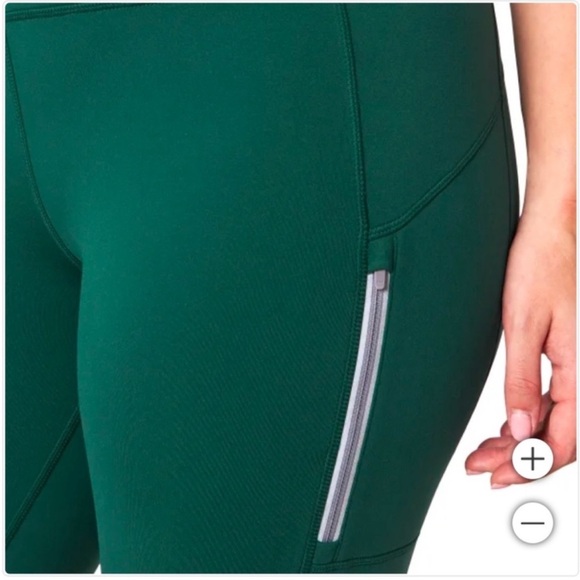 NWT Mondetta Ladies Active Fleece Lined Legging GREEN - size XL - Picture 3 of 4